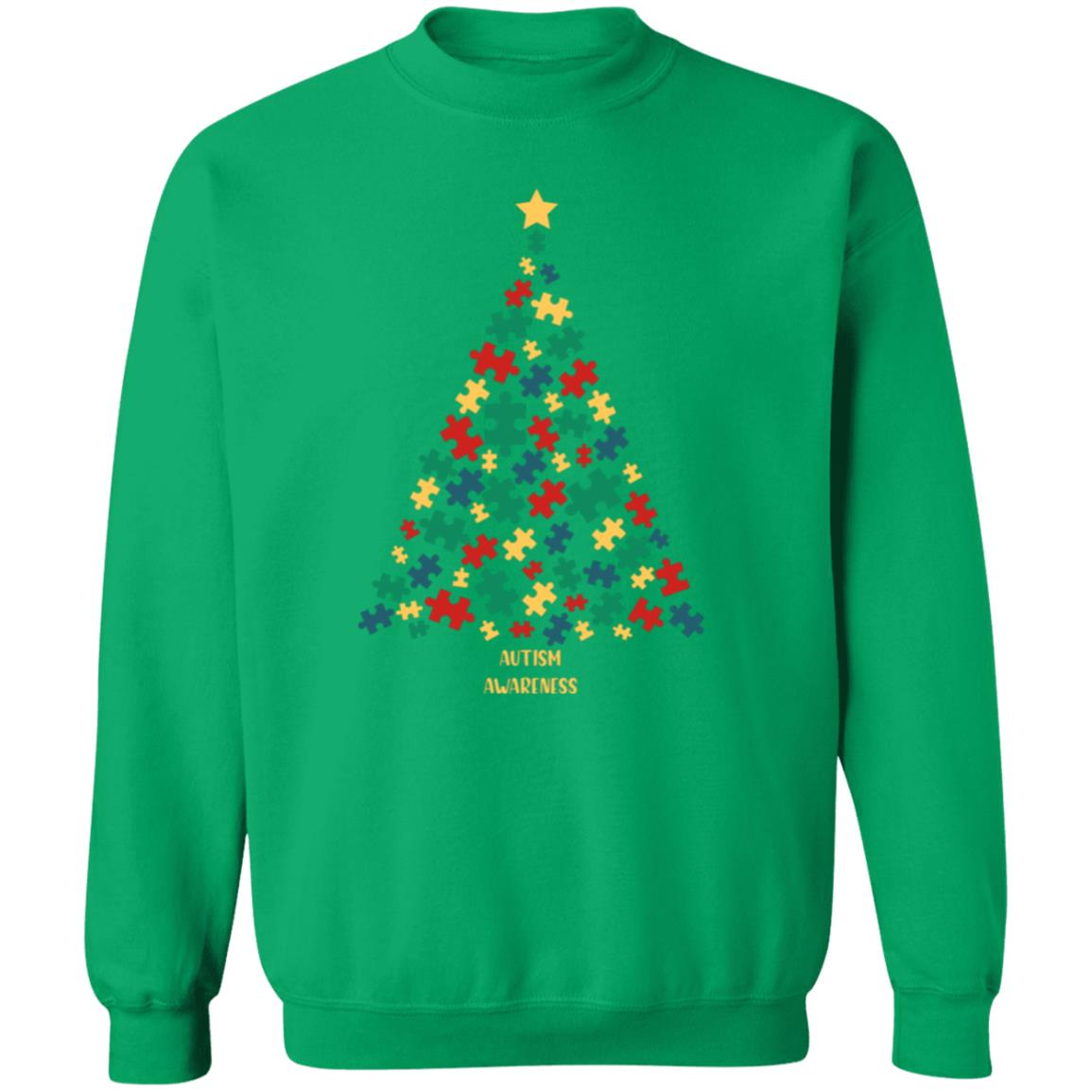 Puzzle Piece Tree | Crewneck Pullover Sweatshirt