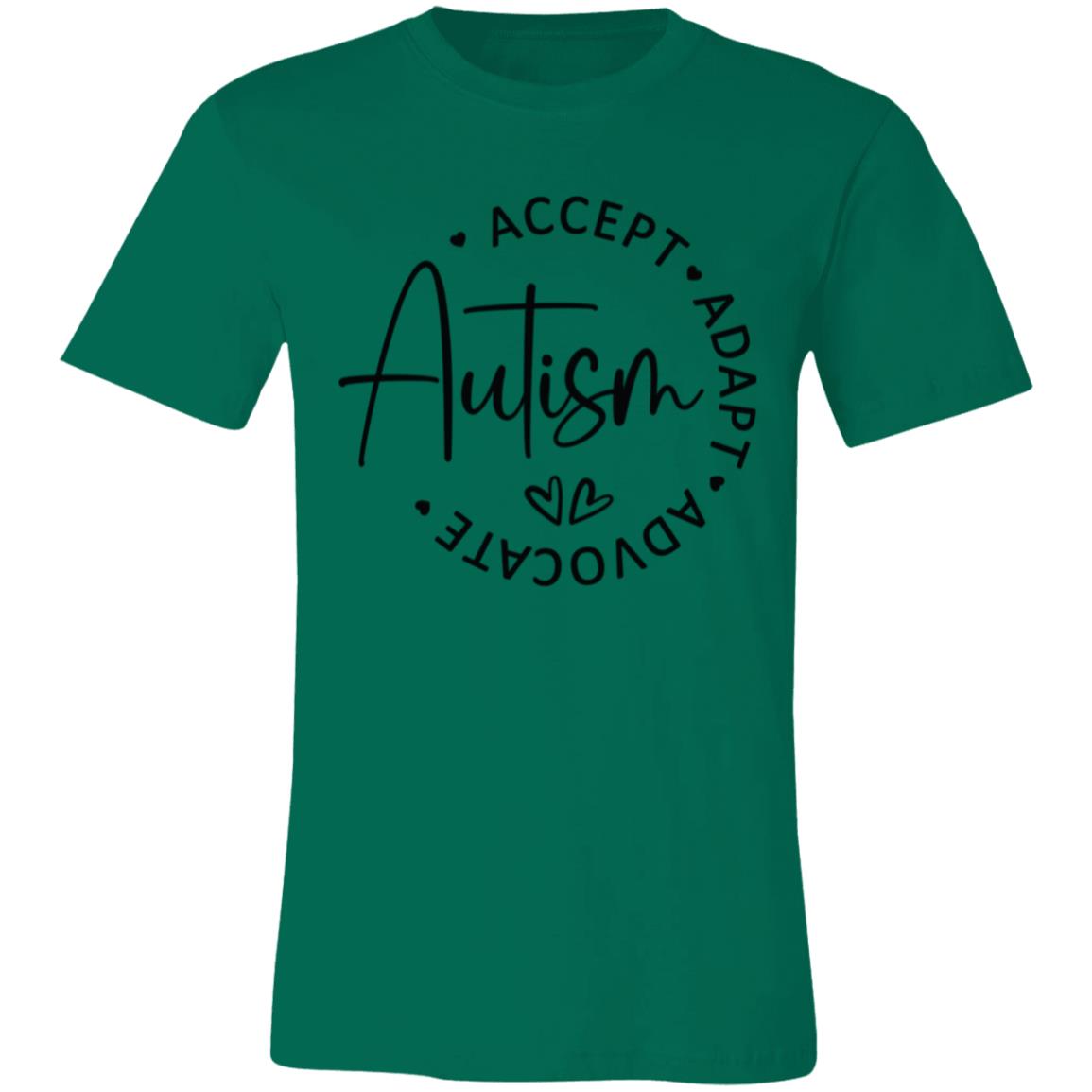 Autism. Accept. Adapt. Advocate | Unisex Jersey Short-Sleeve T-Shirt