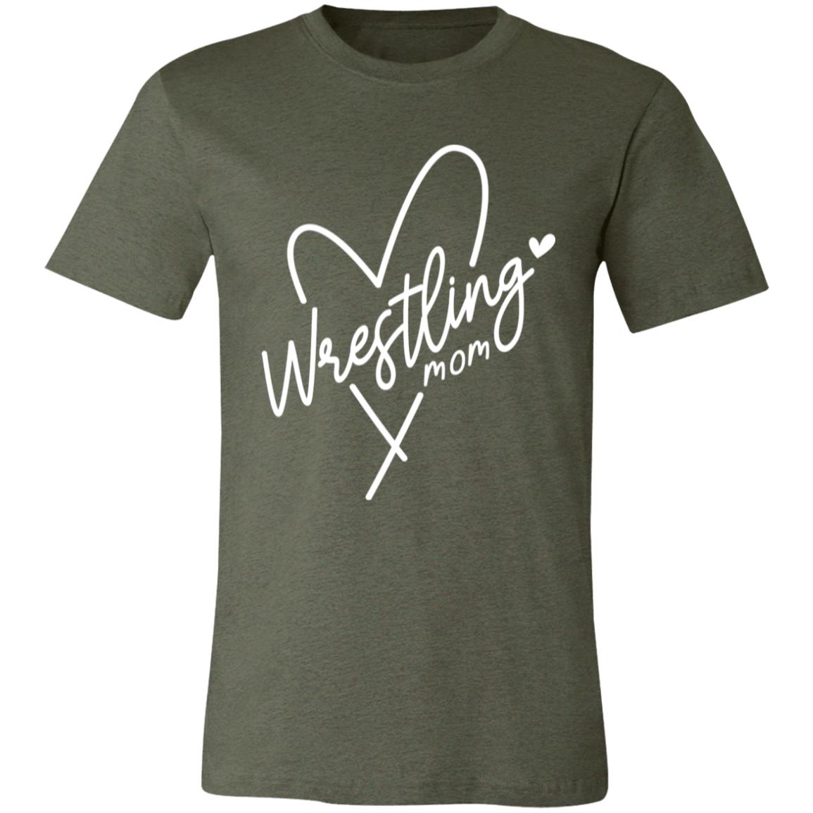 Wrestling Mom | White | Unisex Jersey Short-Sleeve T-Shirt