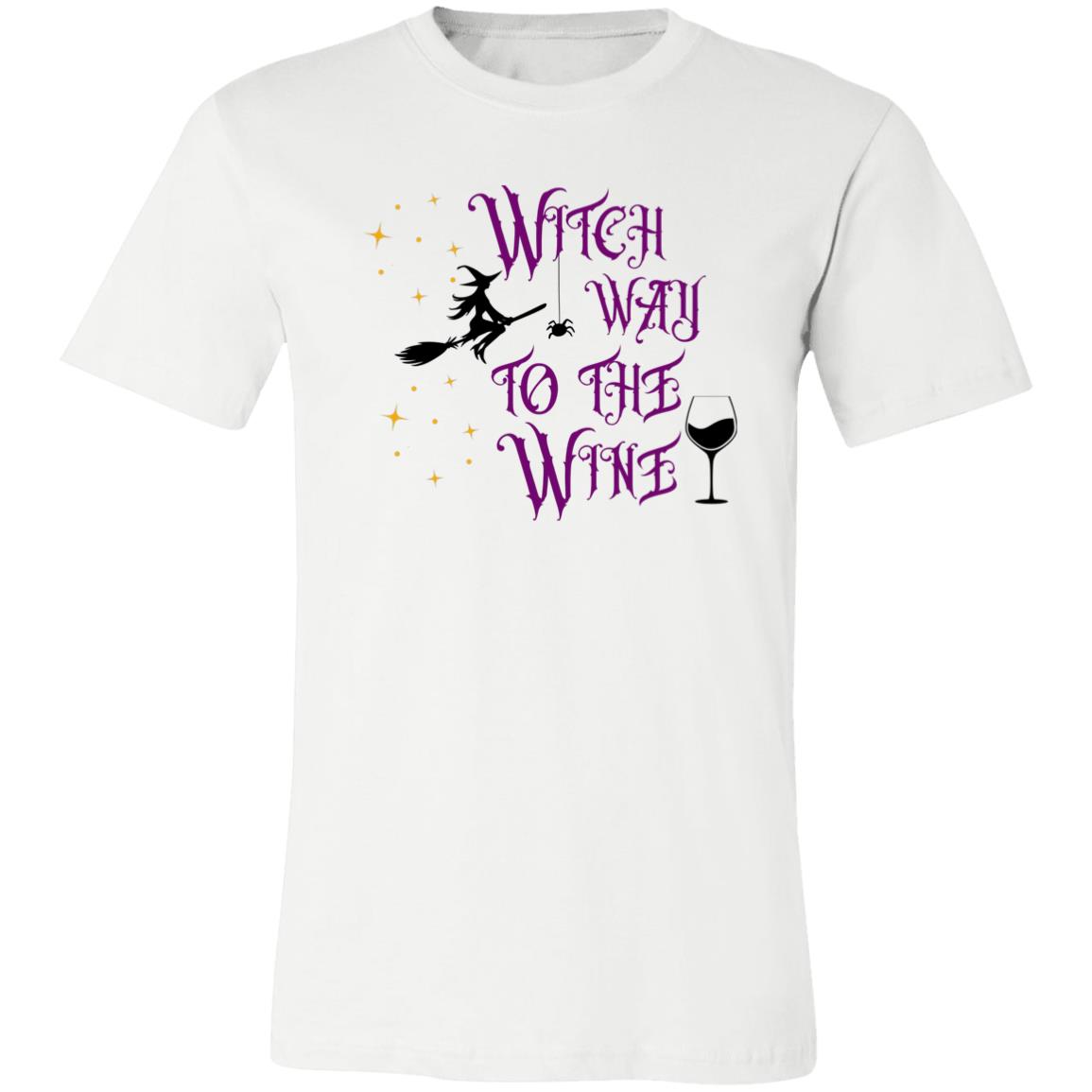 Witch Way to the Wine | Unisex Jersey Short-Sleeve T-Shirt