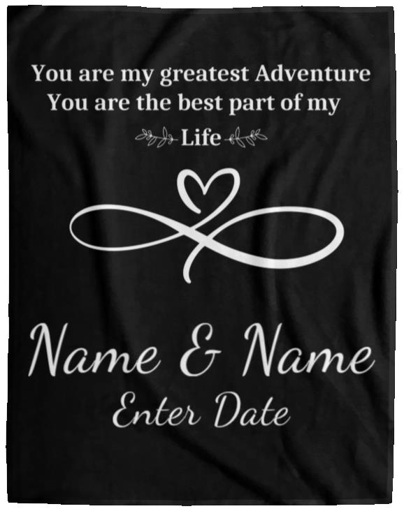 You Are My Greatest Adventure | Cozy Plush Fleece Blanket | 60x80