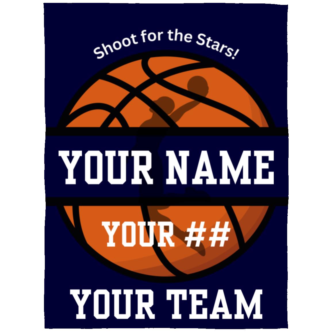 Basketball "Shoot for the Stars" | Arctic Fleece Blanket 60x80