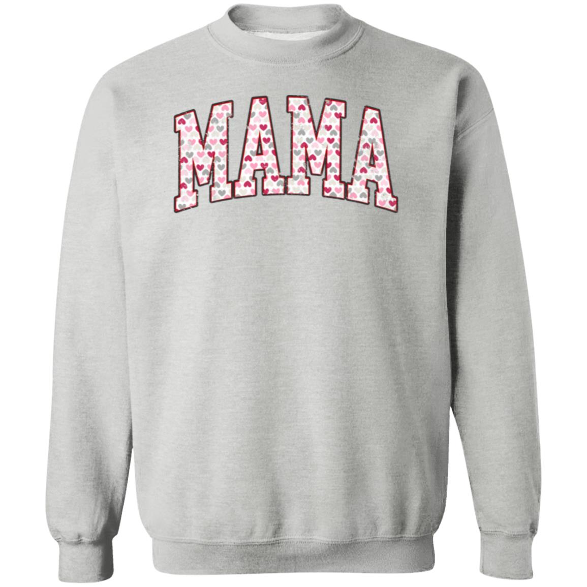 Valentine's Day Mama | Crewneck Pullover Sweatshirt