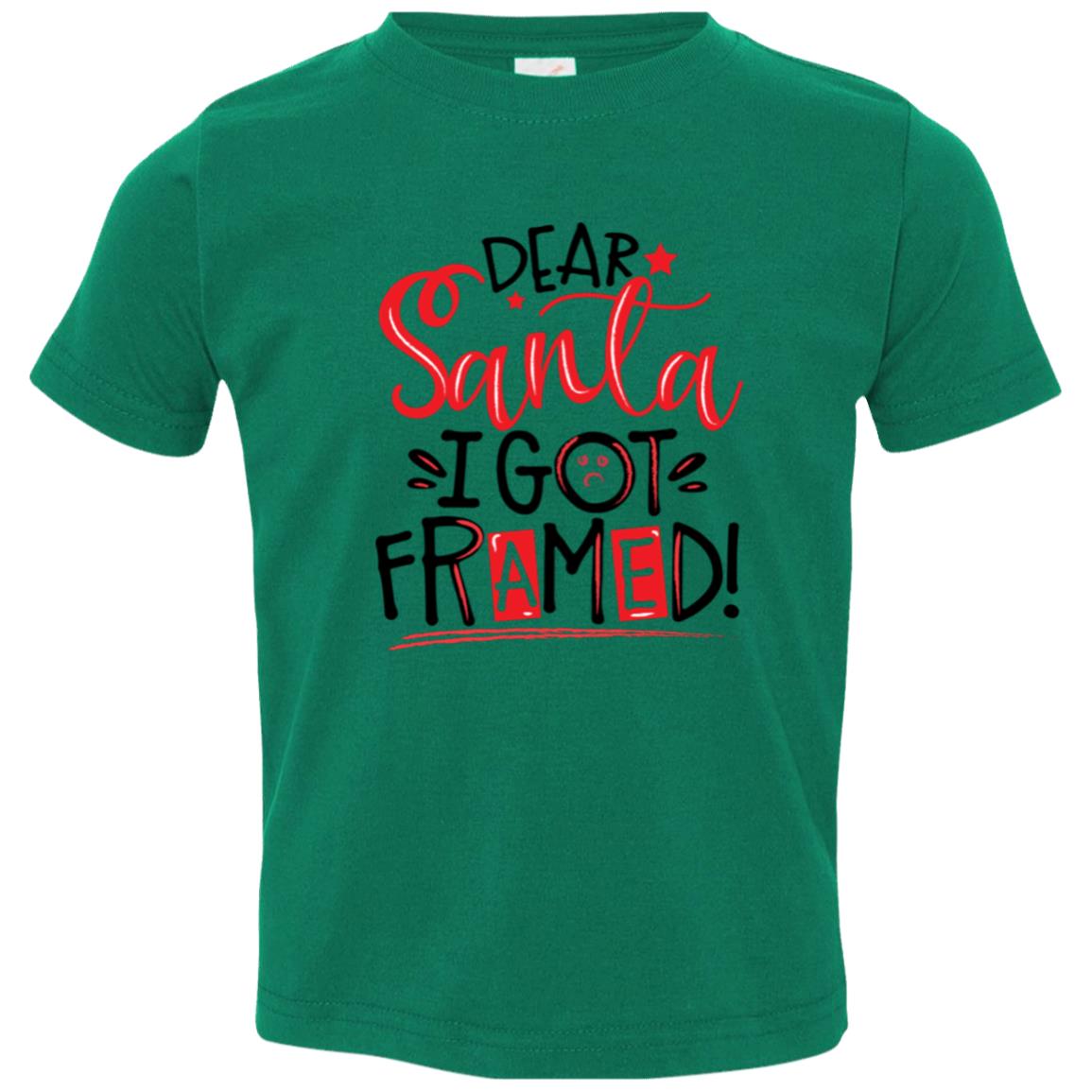 Dear Santa I Got Framed Christmas T-Shirt (Toddler & Youth)