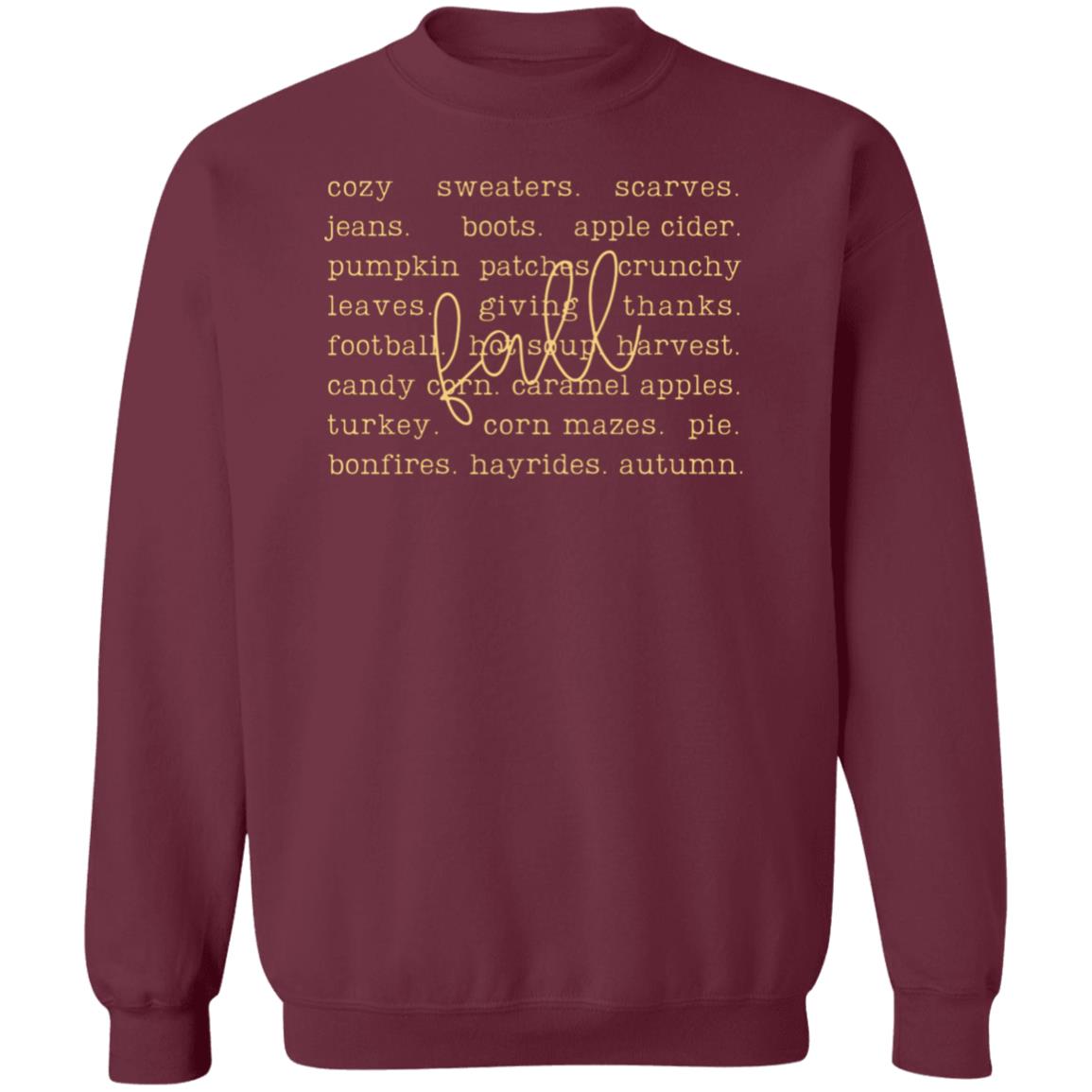 Fall Favorite Things | Crewneck Pullover Sweatshirt