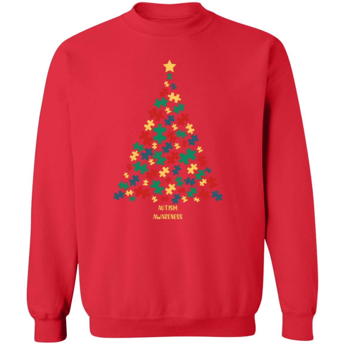 Puzzle Piece Tree | Crewneck Pullover Sweatshirt