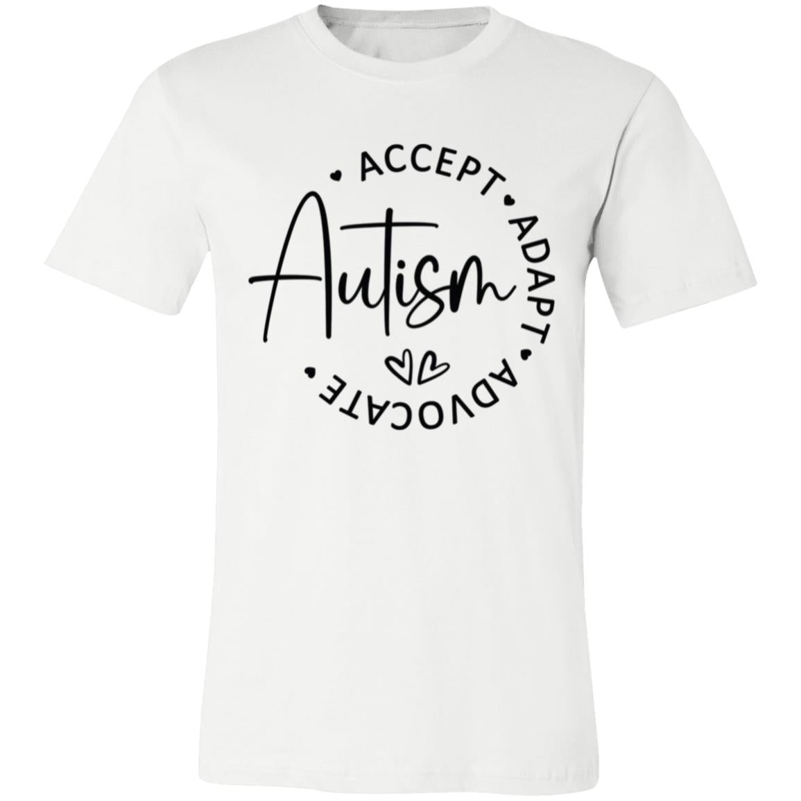 Autism. Accept. Adapt. Advocate | Unisex Jersey Short-Sleeve T-Shirt