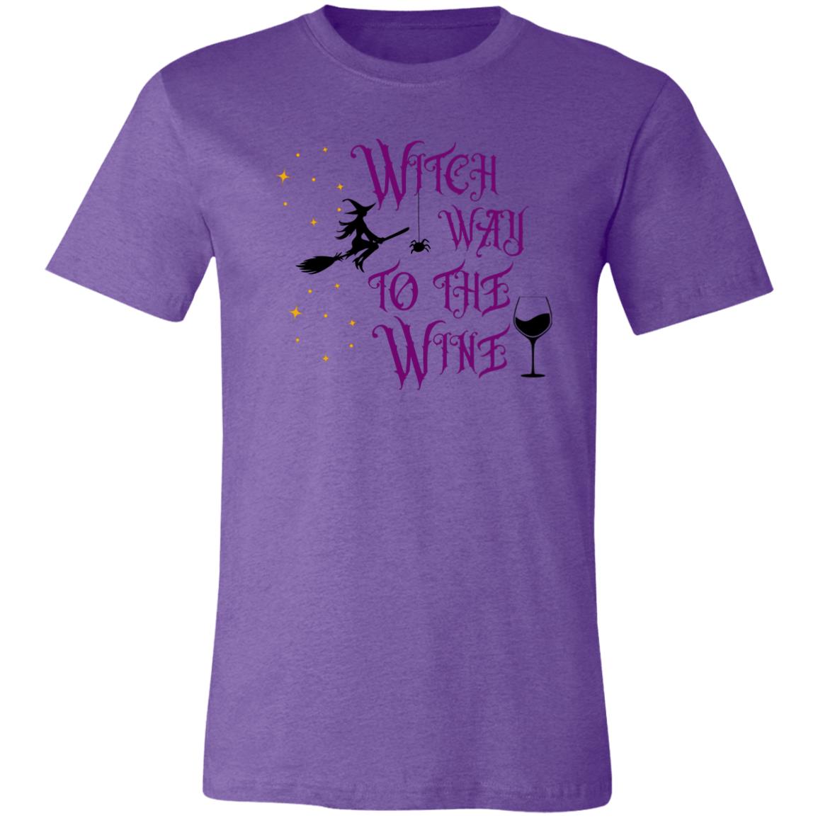 Witch Way to the Wine | Unisex Jersey Short-Sleeve T-Shirt