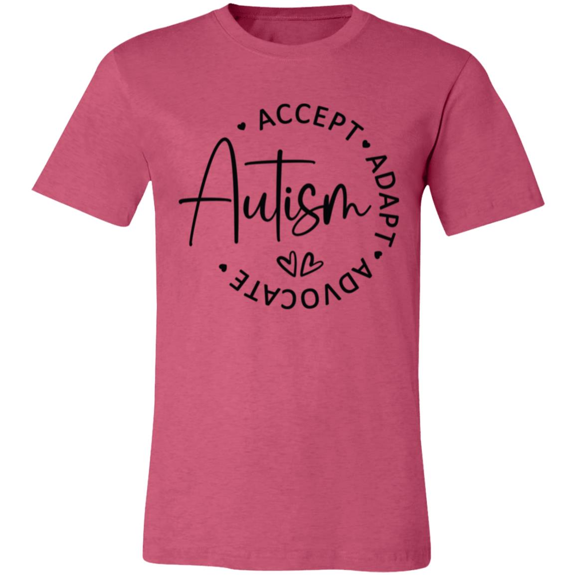 Autism. Accept. Adapt. Advocate | Unisex Jersey Short-Sleeve T-Shirt