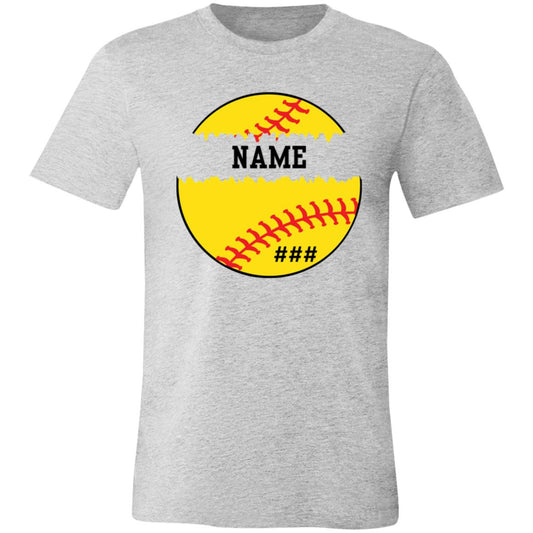 Personalized Softball Shirt | Unisex Jersey Short-Sleeve T-Shirt