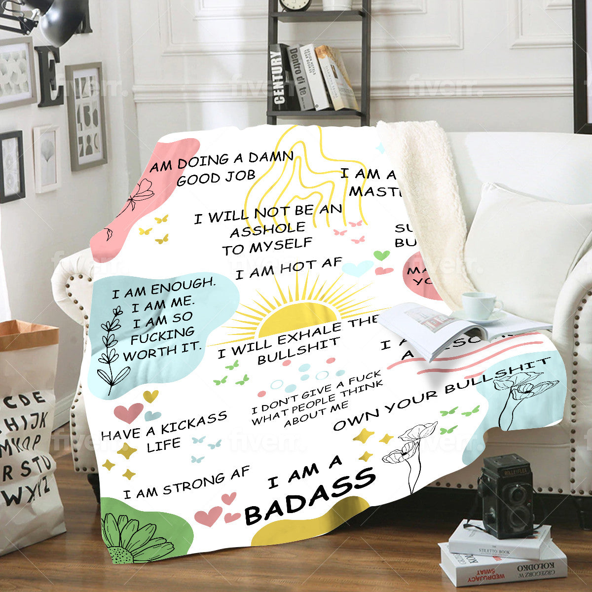 "I Am A Bad Ass" Blanket | Choose Your Favorite Blanket Style | 60x80