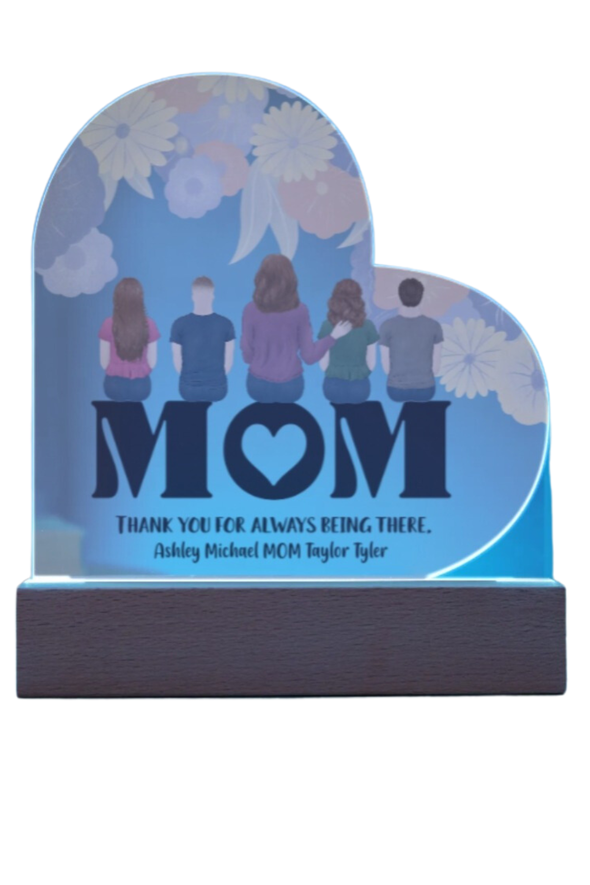 Personalized MOM | Acrylic Heart Plaque