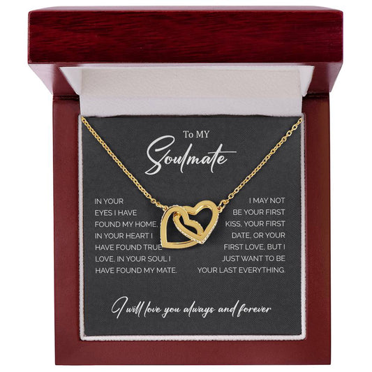 To My Soulmate | Interlocking Hearts necklace