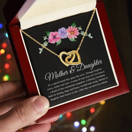 Mother & Daughter Linking Hearts Necklace