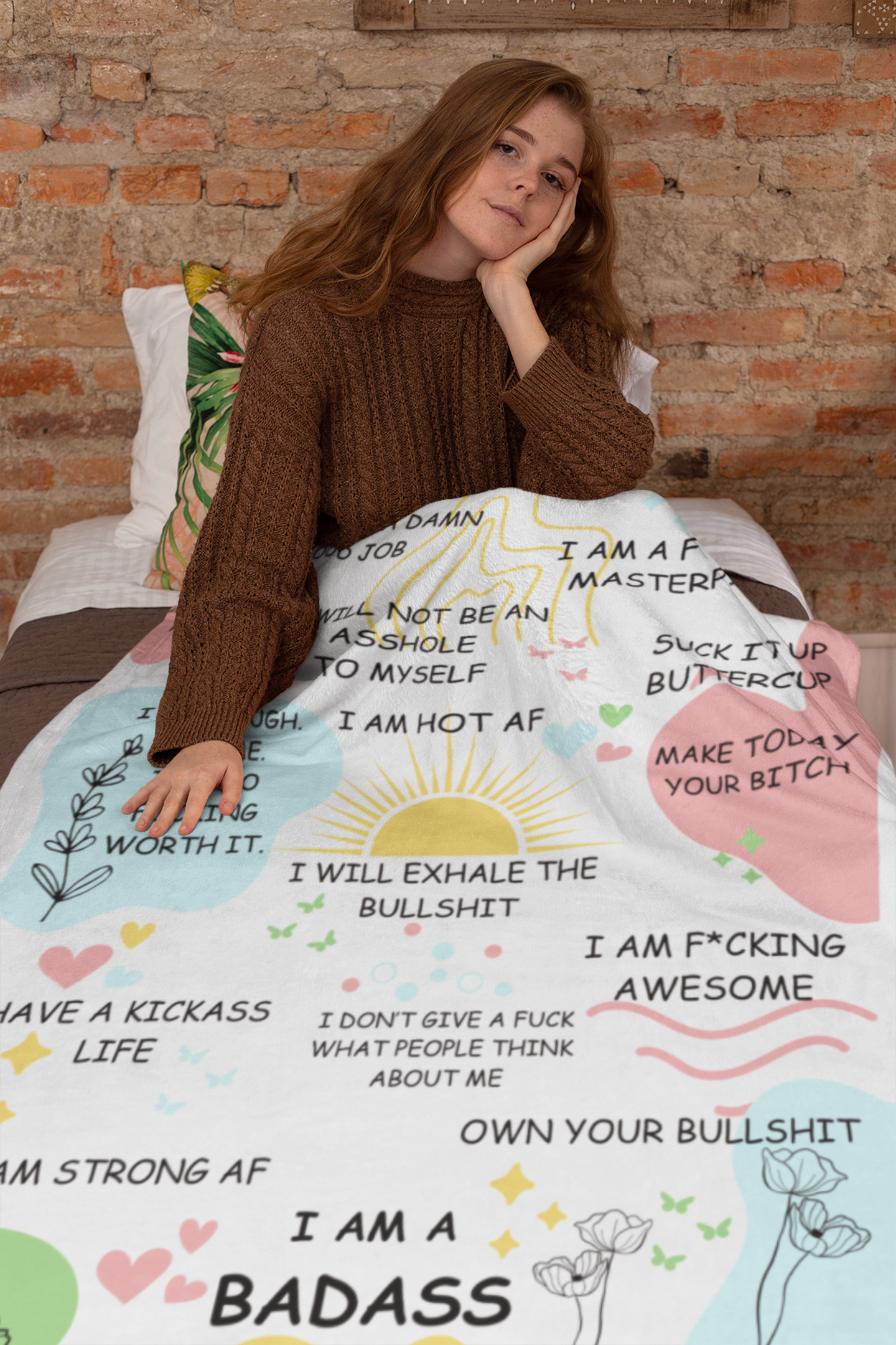 "I Am A Bad Ass" Blanket | Choose Your Favorite Blanket Style | 60x80