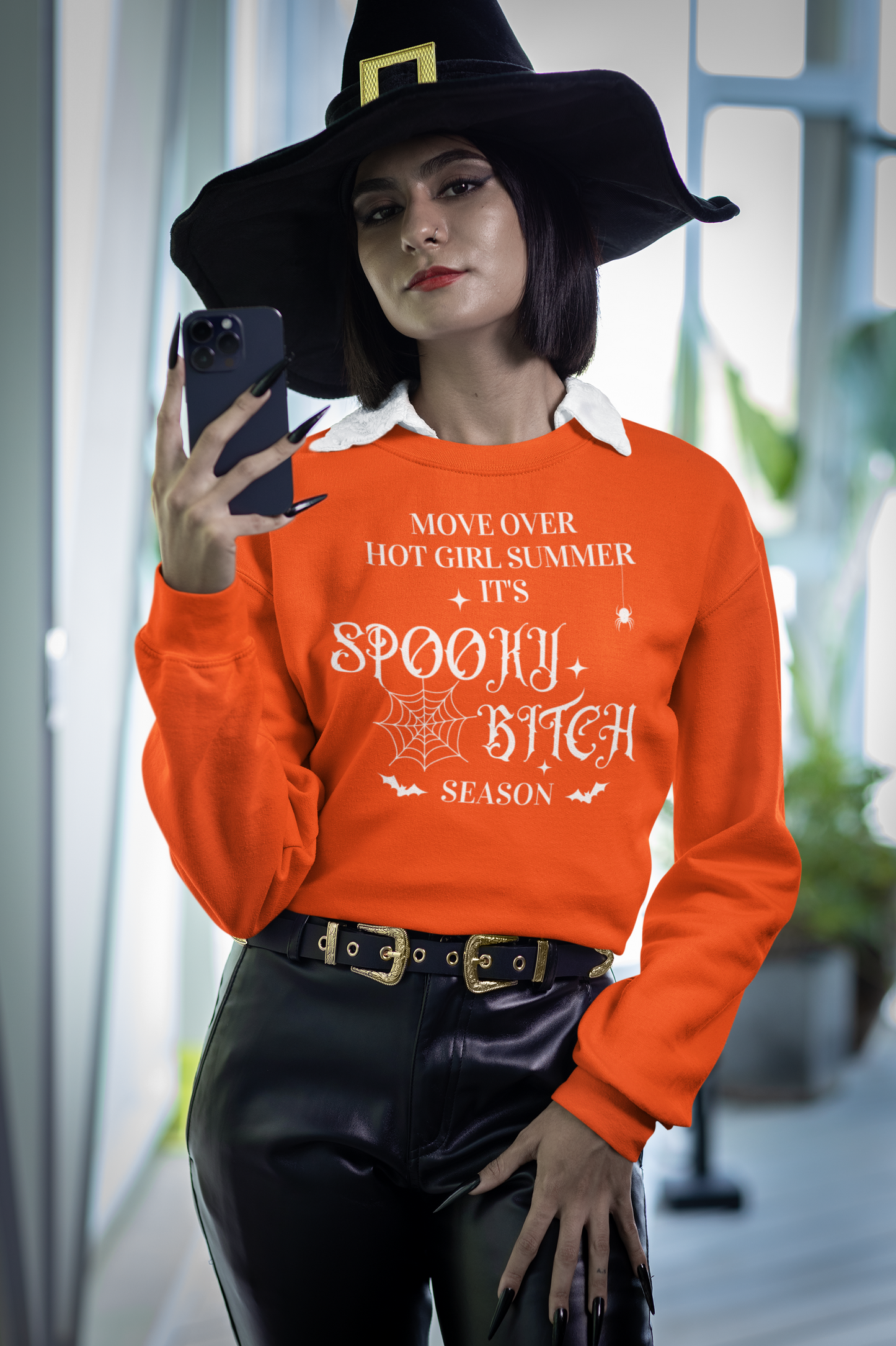 Move Over Hot Girl Summer It's Spooky Bitch Season | Crewneck Sweatshirt