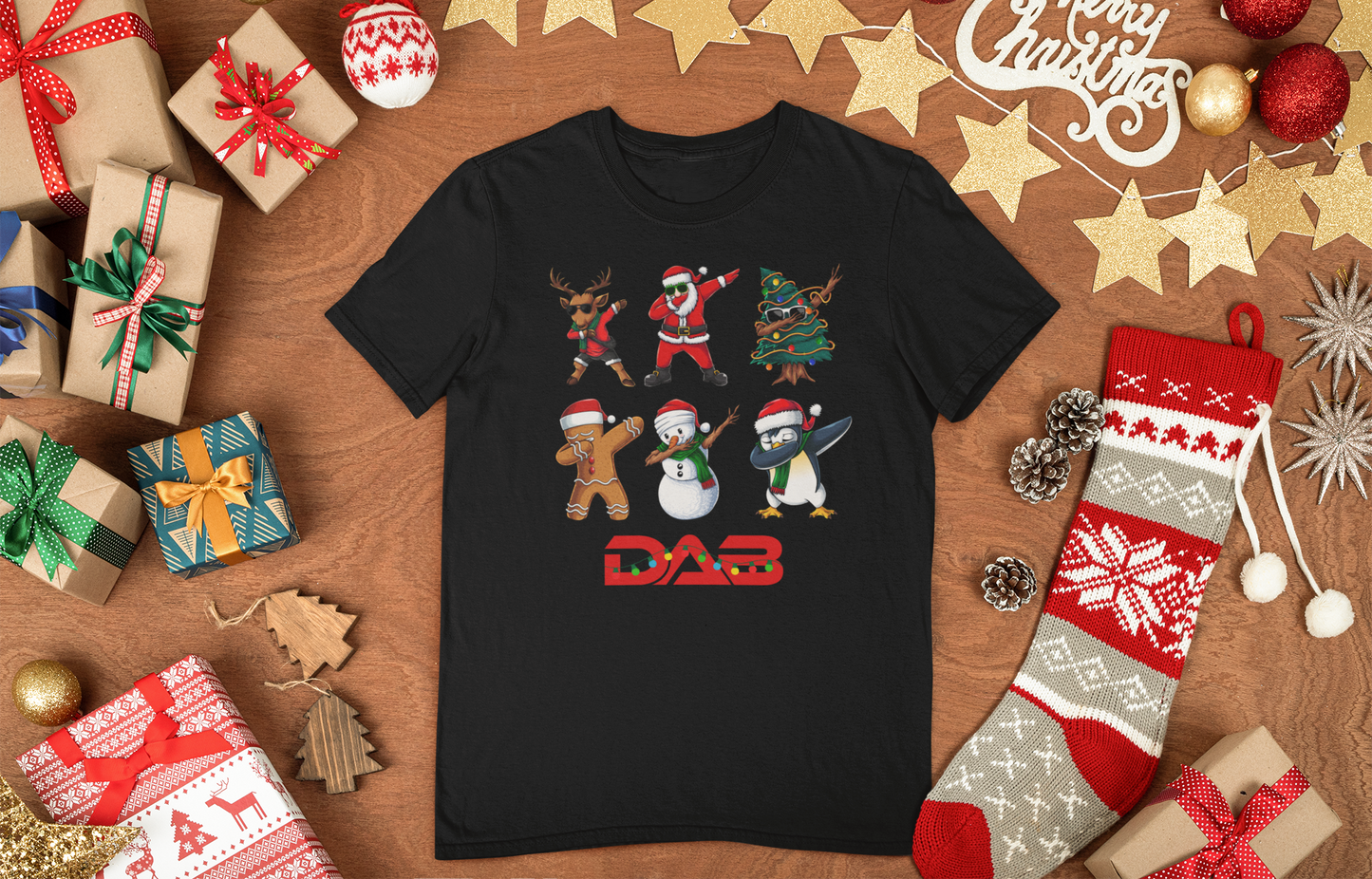 Dabbing Through the Holidays | Adult & Youth T-Shirts