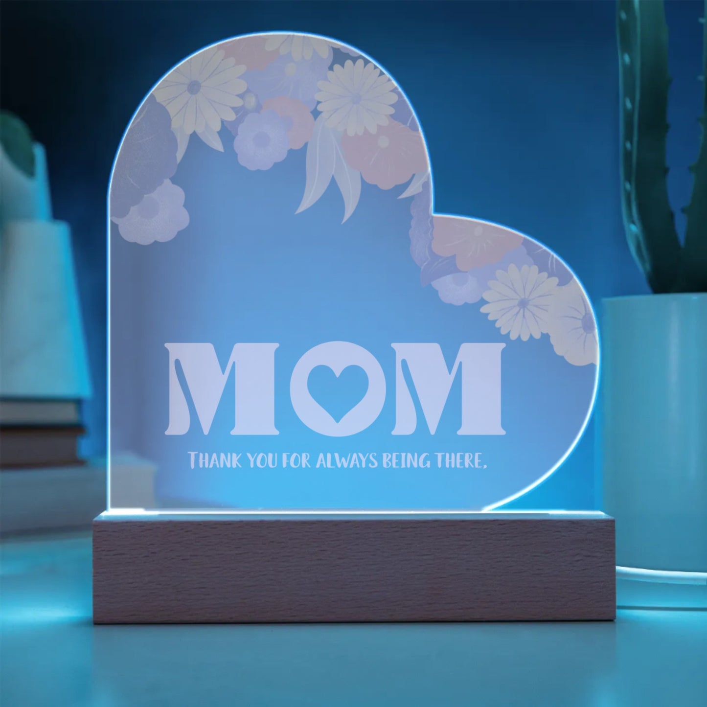 Personalized MOM | Acrylic Heart Plaque