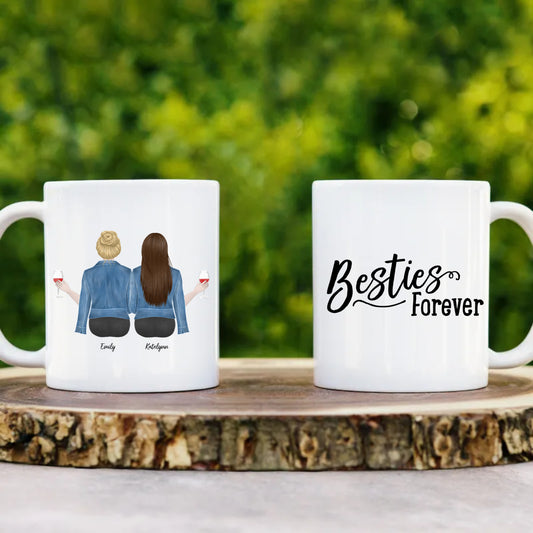 Personalized Besties Forever | Ceramic Mug 11oz